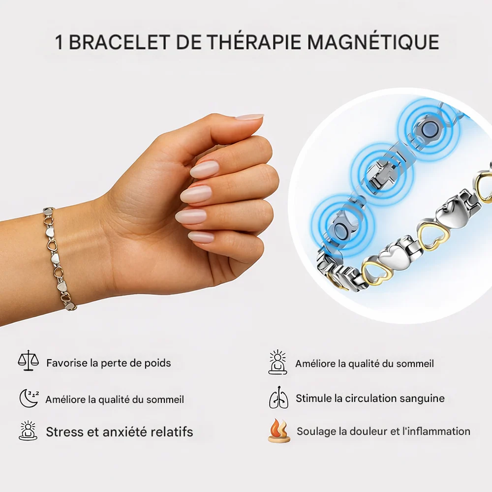 âCZTICLEÂź Bracelet MagnĂ©tique Bien-Ătre âšRelaxation · Meilleur Sommeil · Ăquilibre IntĂ©rieur - Image 5