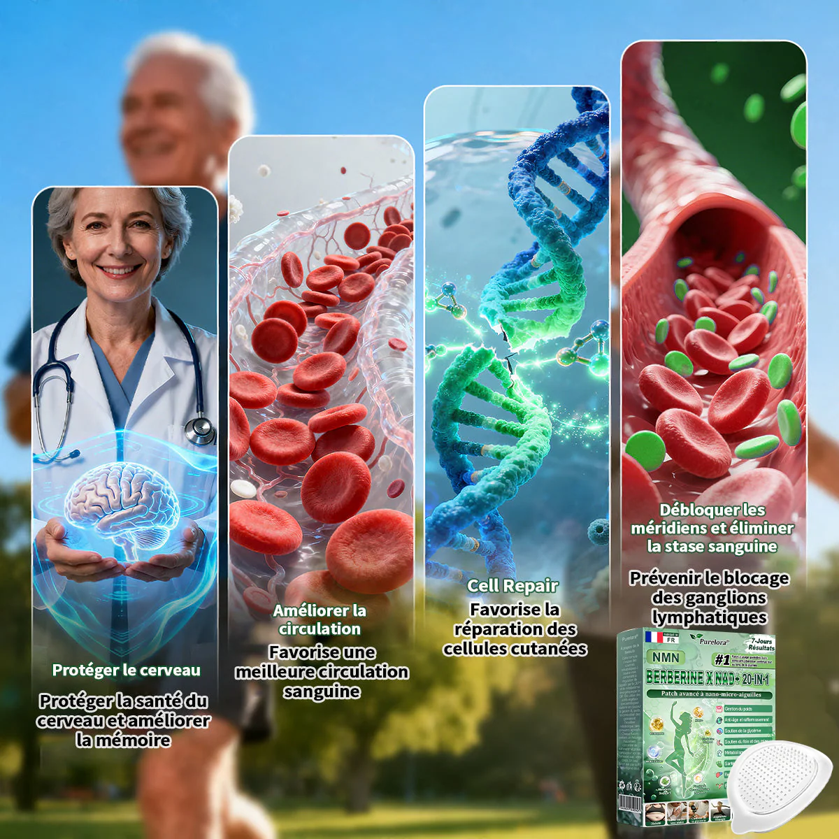 🇫🇷Pharmacie en ligne française🏥𝐏𝐮𝐫𝐞𝐥𝐨𝐫𝐚® NAD × 𝑬𝑮𝑪𝑮 20-𝒆𝒏-𝟏 𝐏𝐚𝙩𝙘𝙝 𝙈𝙞𝙘𝙧𝙤𝙣é𝙚𝒅𝒍𝒆 𝑨𝒗𝒂𝐧𝐜é 𝙉𝙖𝒏𝒐 (𝐔𝐧𝐞 𝐬𝐞𝐮𝐥𝐞 𝐟𝐨𝐢𝐬 𝐩𝐚𝐫 𝐣𝐨𝐮𝐫, 𝐜𝐡𝐚𝐧𝐠𝐞𝐦𝐞𝐧𝐭𝐬 𝐯𝐢𝐬𝐢𝐛𝐥𝐞𝐬 𝐞𝐧 𝟕 𝐣𝐨𝐮𝐫𝐬) ✅𝐏𝐨𝐮𝐫 𝐥’𝐨𝐛é𝐬𝐢𝐭é, 🅟🅔🅐🅤 🅡🅔🅛â🅒🅗é🅔,𝐝𝐢𝐚𝐛è𝐭𝐞, 𝐚𝐩𝐧é𝐞 𝐝𝐮 𝐬𝐨𝐦𝐦𝐞𝐢𝐥, 𝐩𝐫𝐨𝐛𝐥è𝐦𝐞𝐬 𝐚𝐫𝐭𝐢𝐜𝐮𝐥𝐚𝐢𝐫𝐞𝐬, 𝐞𝐭 𝐛𝐢𝐞𝐧 𝐩𝐥𝐮𝐬 - Image 11