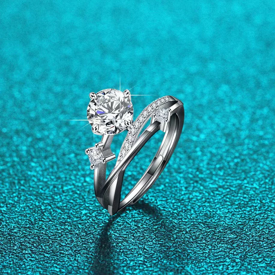 👩⚕️🔥 DERNIER JOUR -80% :👩⚕️ Bague de Magnétologie Lymphatique en Diamant CZTICLE®