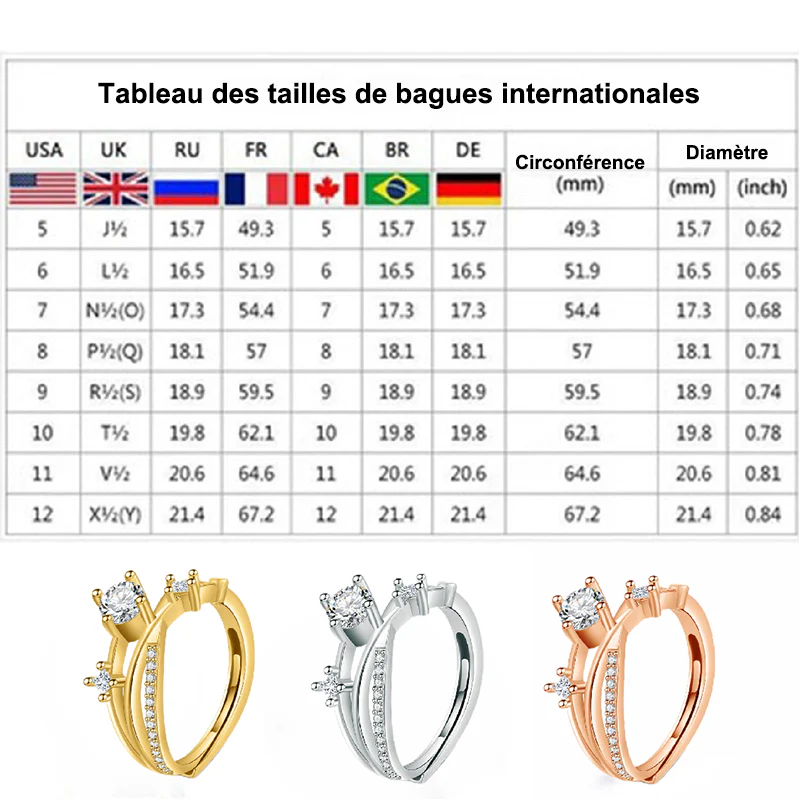 👩⚕️🔥 DERNIER JOUR -80% :👩⚕️ Bague de Magnétologie Lymphatique en Diamant CZTICLE® - Image 13